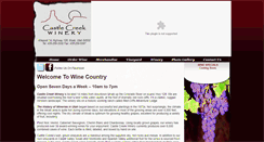 Desktop Screenshot of castlecreekwinery.com