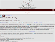 Tablet Screenshot of castlecreekwinery.com